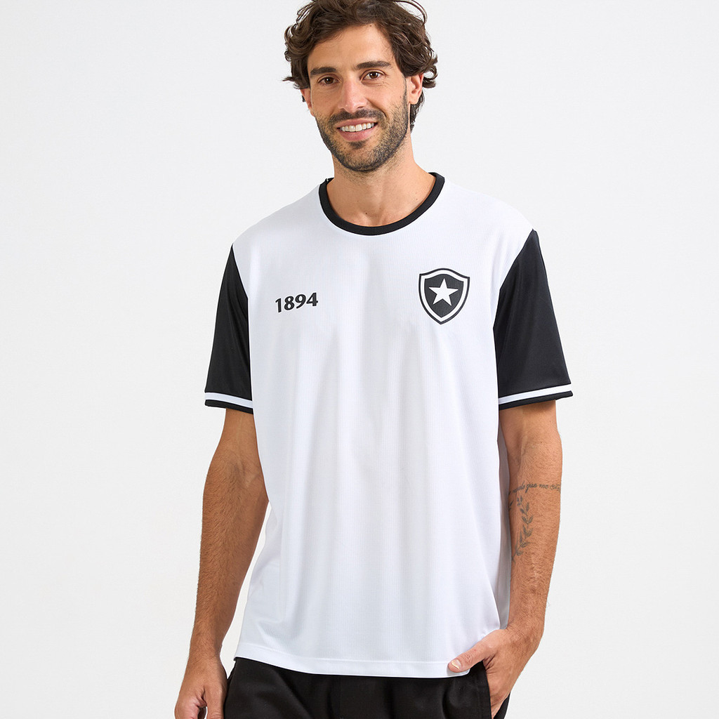 Camisa Botafogo Dry Retrô 1894 Masculina Branca Oficial em Oferta na Shopee