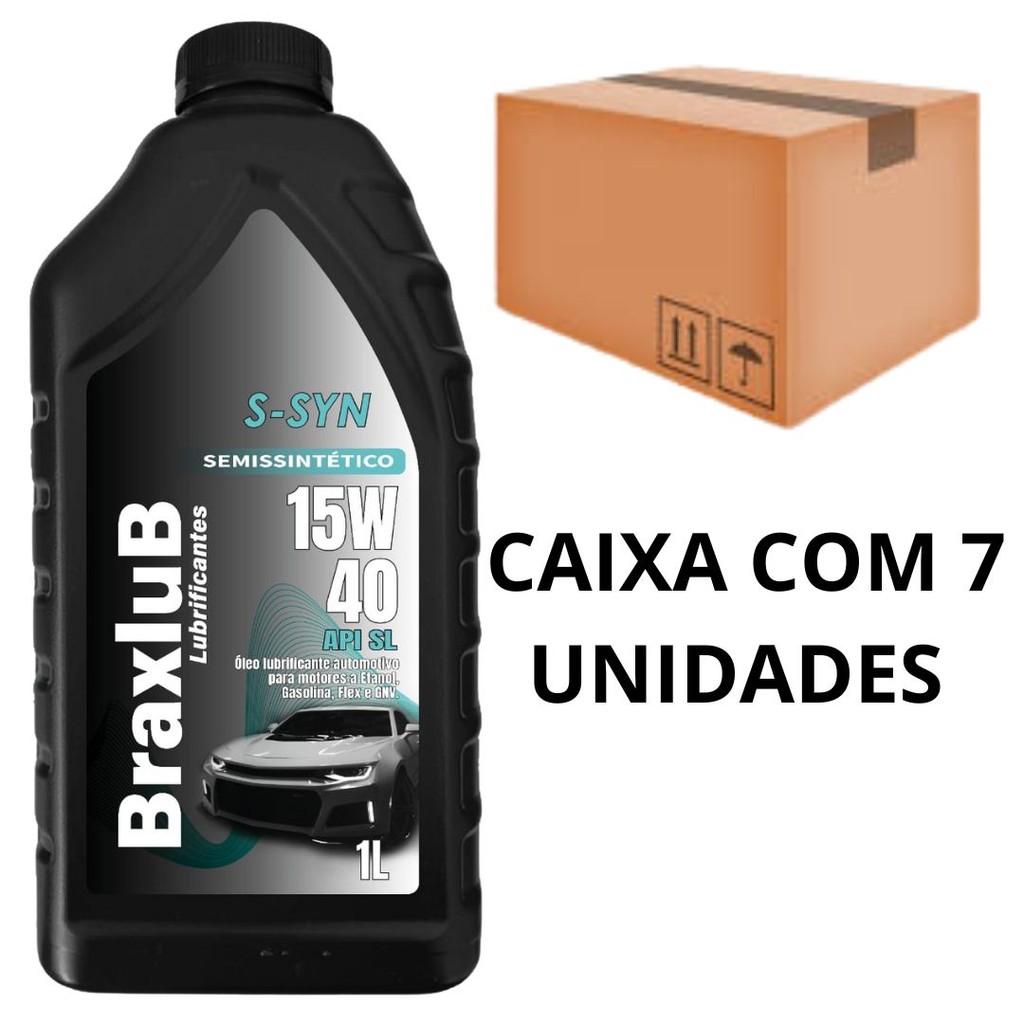KIT 7 UNIDADES DE 15W40 SEMISSINTÉTICO 1L