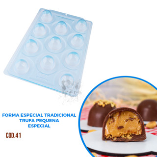 Forma 03 Partes P/ Chocolate Trufa Pequena Bwb Cod : 41 em Oferta na Shopee