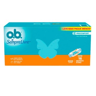 Absorvente O.B Pro Comfort Super Com 16 Unidades em Oferta na Shopee