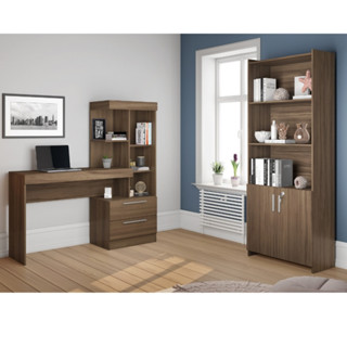 Conjunto Escritório com Escrivaninha NT2010 e Armário com Chave 56118 Notável Móveis em Oferta na Shopee