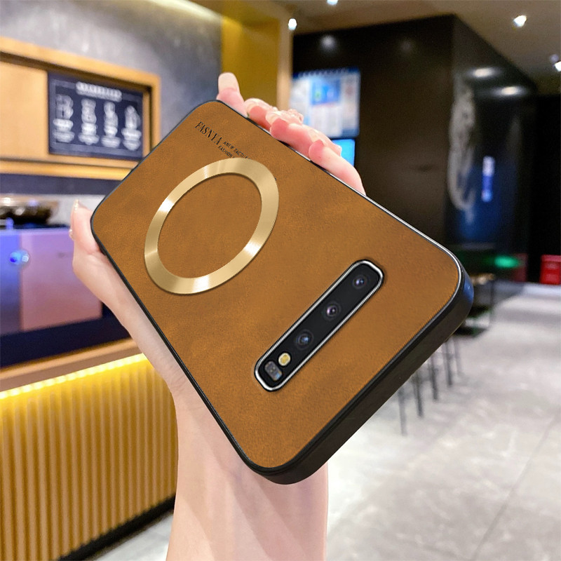 Invólucro SAMSUNG S10 PLUS S10 Capa De Telefone À Prova De Choque Com Bordas Macias E Antiderrapantes Anel De Sucção Mag em Oferta na Shopee