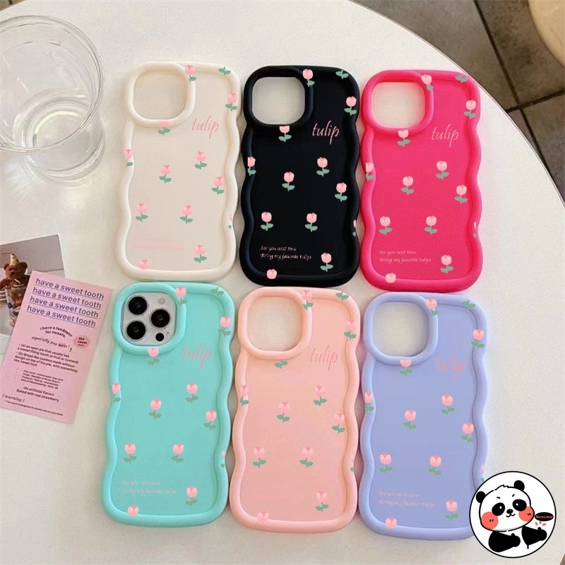 Caixa De Onda 3D Estilo Ins Para Samsung Galaxy A06 A05S A14 A13 A04S A12 M12 F12 A11 M11 A10S M01S F14 M14 F05 M05 5G 4