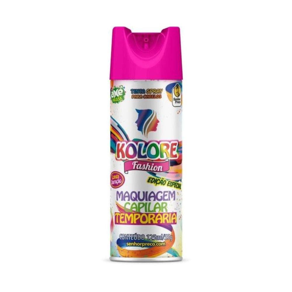Hair Spray Kolore Fashion Rosa 125ml em Oferta na Shopee