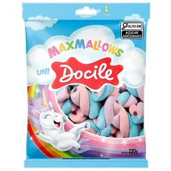 Marshmallow Recheado Twist Color Unicórnio 220g - Docile