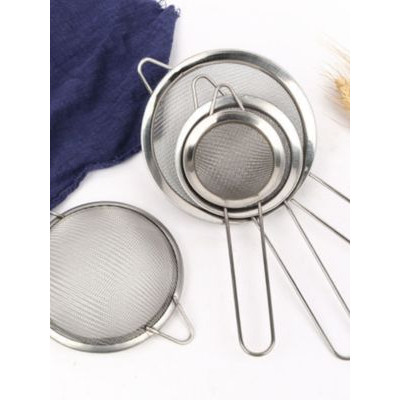 Kit 3 Peneira Coador Em Aço Inox Para Cozinha, Conjunto De Peneiras