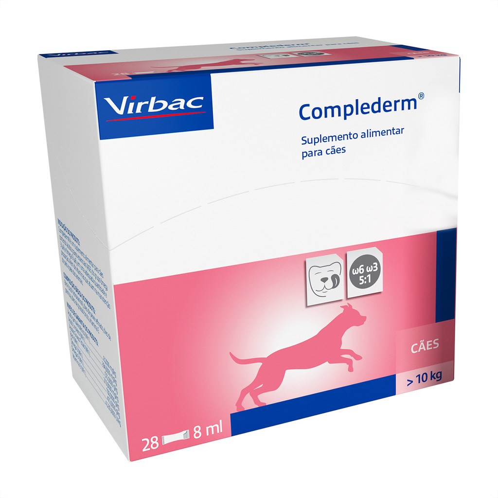 Complederm Virbac Suplemento Alimentar para Cães e Gatos - 8 mL