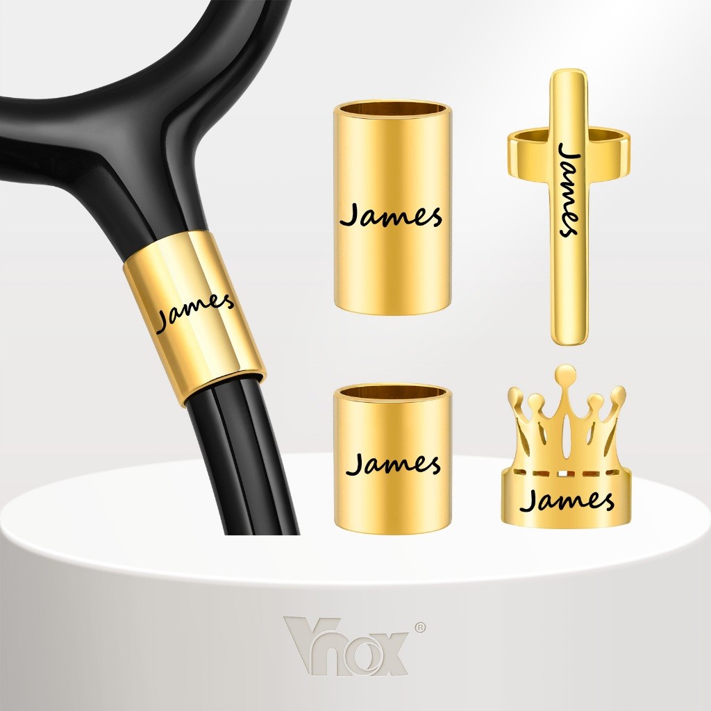 Etiqueta De Estetoscópio Com Nome Gravado Vnox , Acessório De Identificação Personalizado Coroa , Presente Para Médicos em Oferta na Shopee