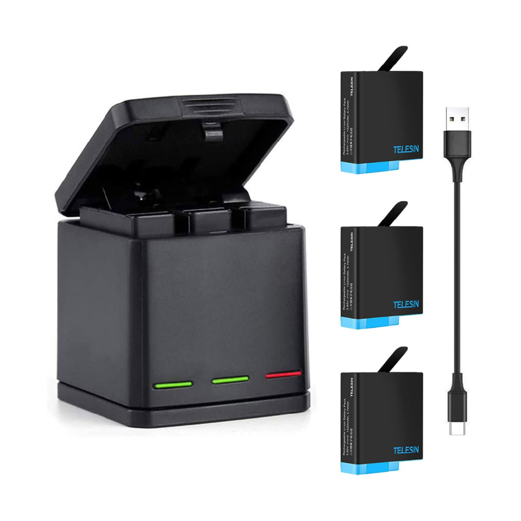 Carregador Gopro Triplo para Bateria Hero13
