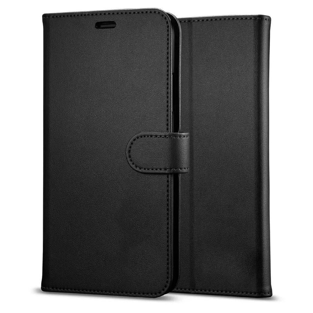 Capa Carteira Flip Antishock (PRETA) Porta Cartão P/ Samsung Galaxy A72 A72 5g + Película Nano Gel