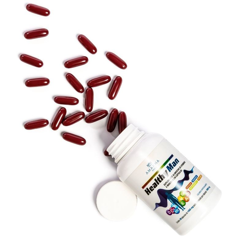 Suplemento Alimentar e Vitamina Healthy Man 30 cápsulas | Amakha Paris em Oferta na Shopee