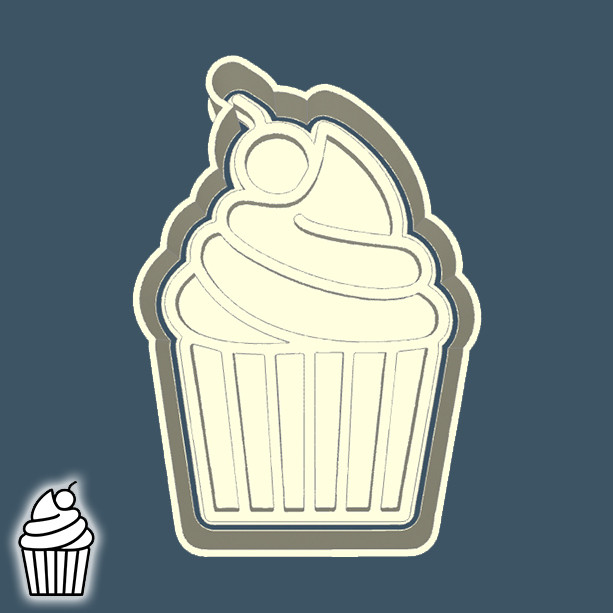 Cortador de Biscoito DE COMIDA E BEBIDA - CUPCAKE