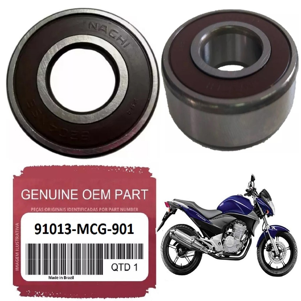 Rolamento Cb300 2009/12 Roda Traseira Flange Coroa Original