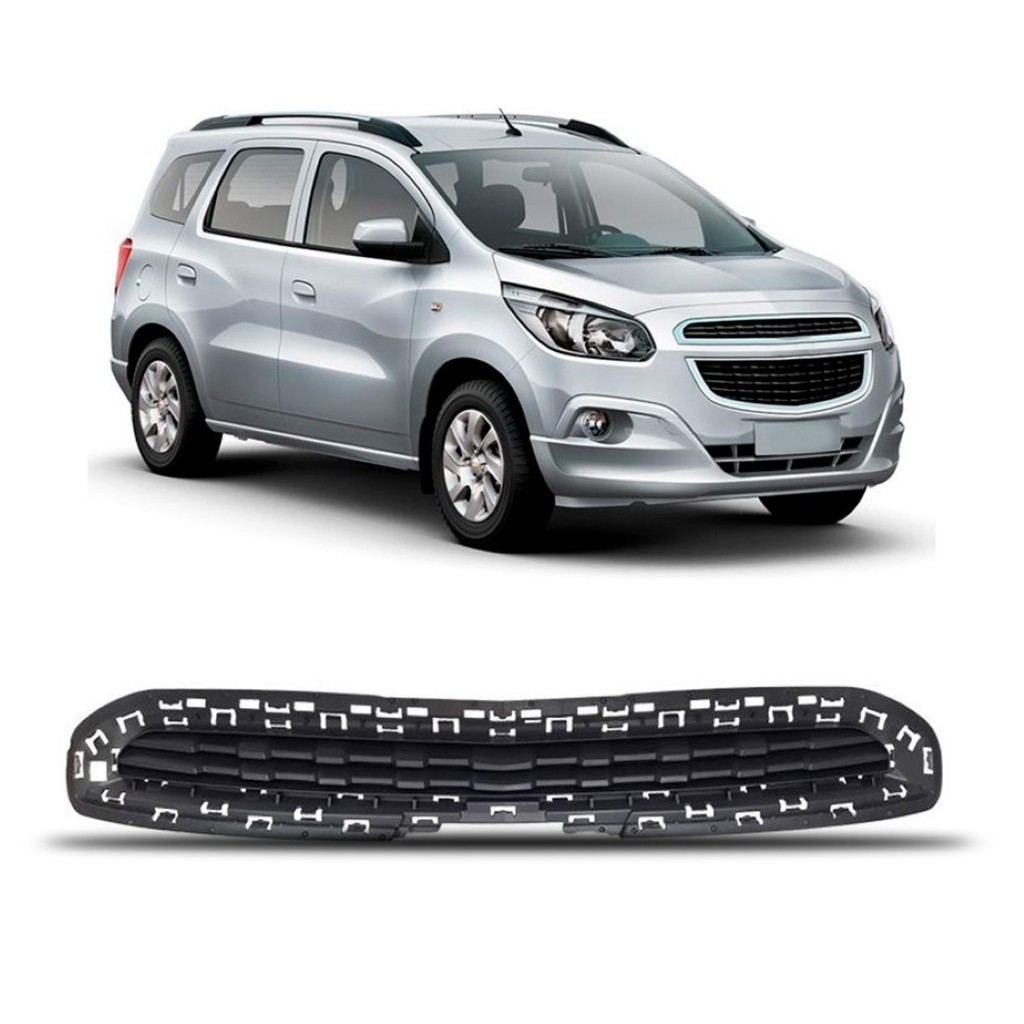 Grade Radiador Spin 2013 A 2017 Preta S/friso Superior em Oferta na Shopee