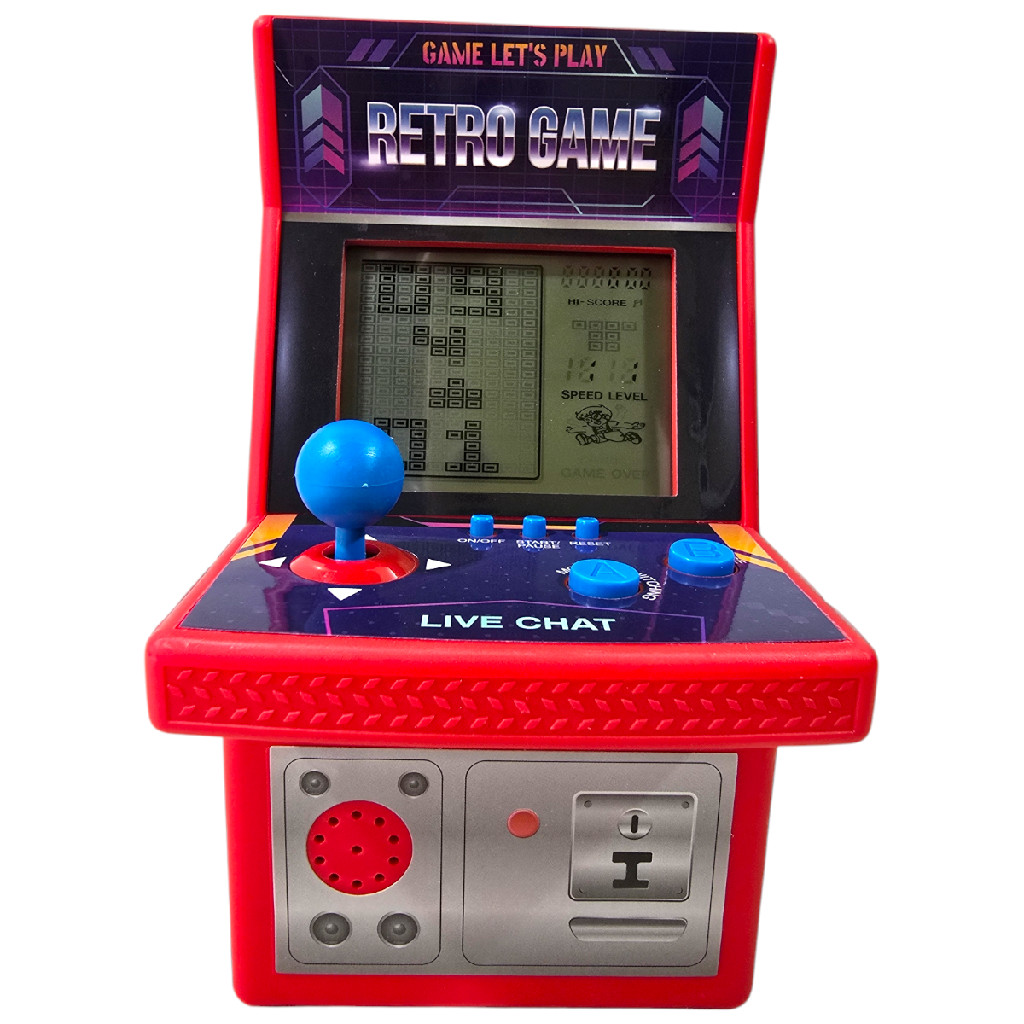 Jogo Mini Game Fliperama Retro Tetris Clássico Árcade