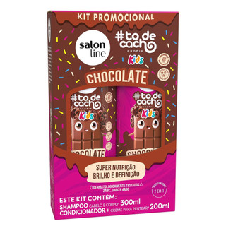 Kit Shampoo e Condicionador Salon Line #todecacho Kids Chocolate em Oferta na Shopee