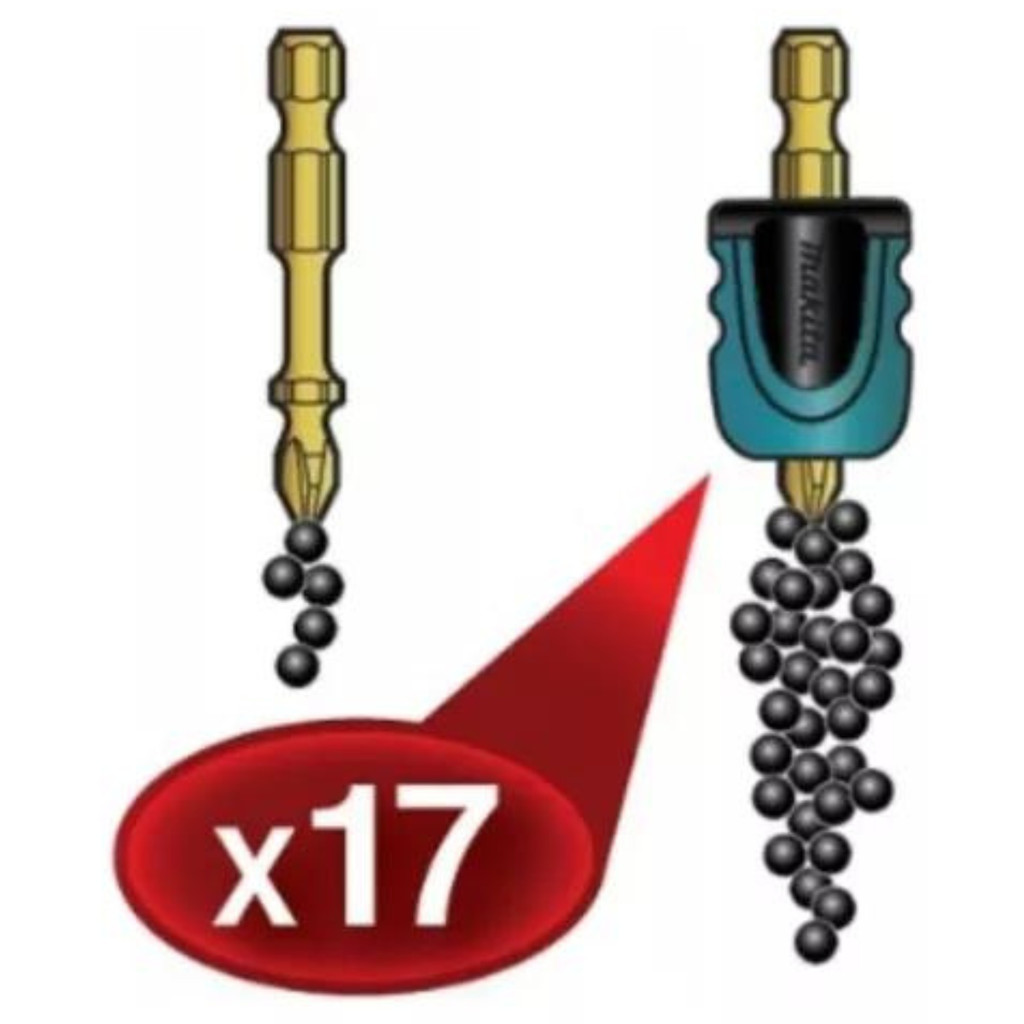 Bits Ph2 Makita De Impacto B-63725 + Magnetizador E-03442