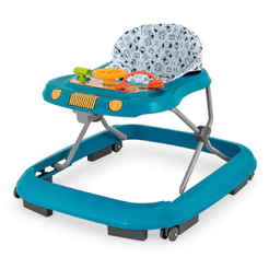 Andador Infantil Musical Disquinho Andajar Brinquedo com freio Safari ll Azul Tutti Baby