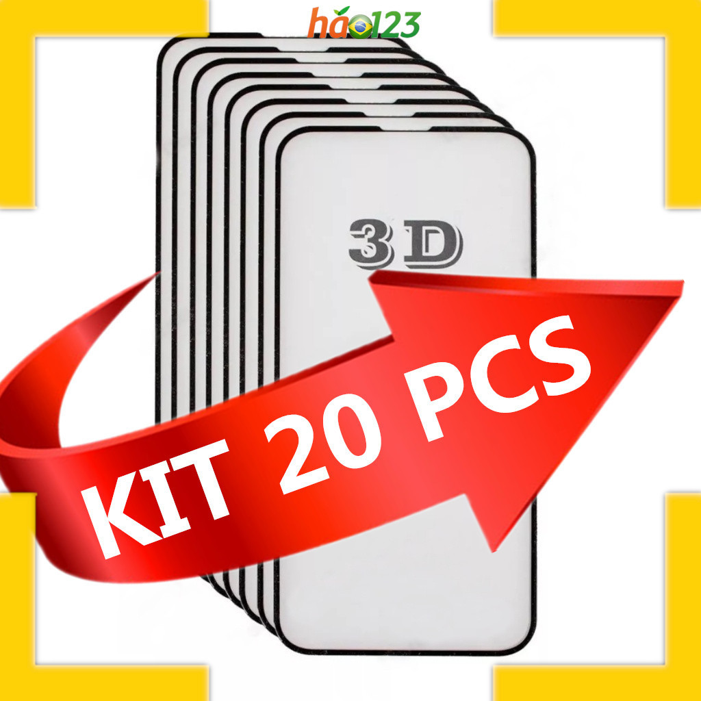 Kit 20 Pelicula 3D VidroTtemperado Samsung A01 A02 A03 A5 A14 A24 A34 A10 A11 A12 A13 A20 A21 A50 A52 70 A91