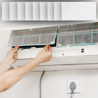 5/20Pcs Filtros De Ar Condicionado À Prova De Poeira Tampa De Saída De Vento Rede Filtrante De Tecido Não - em Oferta na Shopee