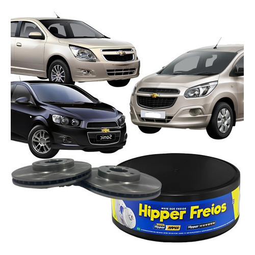 Par Disco Freio Dianteiro Ventilado Cobalt Sonic Spin - Spare Parts and Accessories for Vehicles