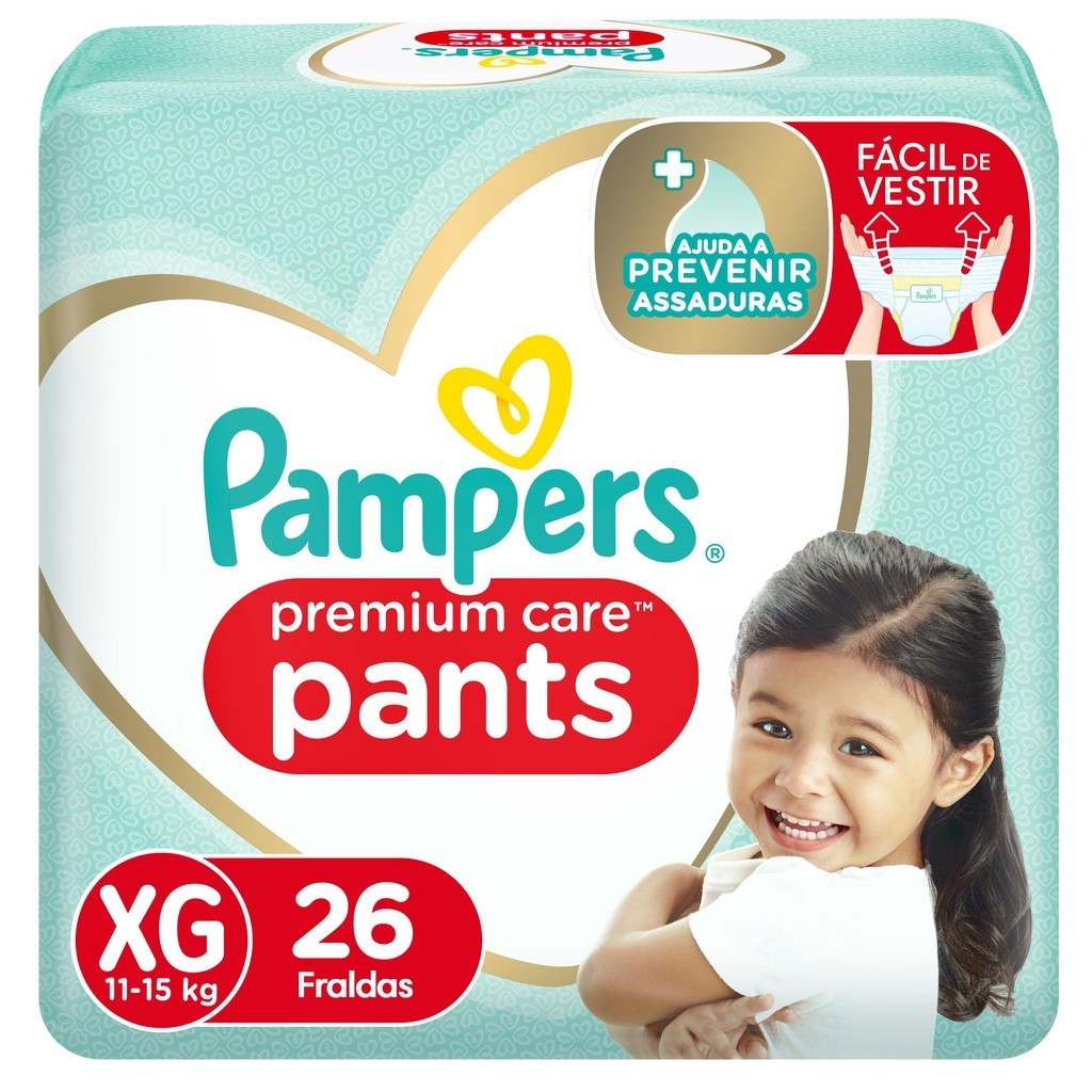 Fralda Pampers Premium Care Pants XG com 26un em Oferta na Shopee