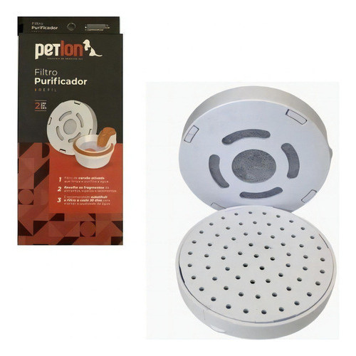 Filtro Purificador para Fonte Bebedouro Cães E Gatos Petlon 2 Refis