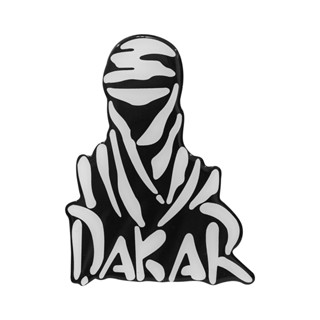 Adesivo Dakar Fundo Branco Com Fundo Preto Resinado 10,5cm x 8cm em Oferta na Shopee