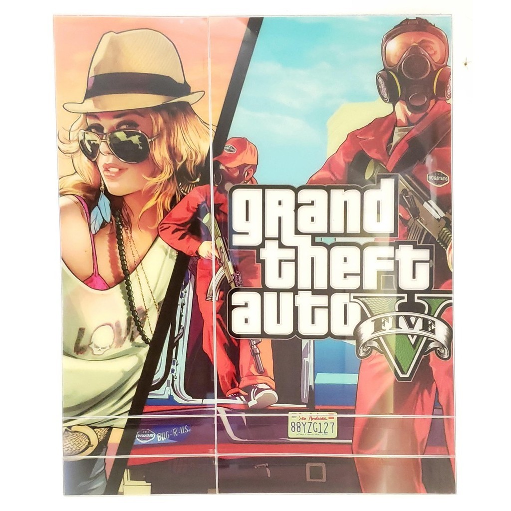 Adesivo Skin de Vidro Para PS4 Fat Vidro GTA 5 Grand Theft V