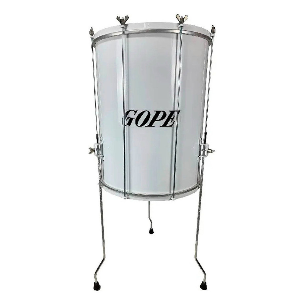 Surdo Tripe 60x18 8 Afin 1 Pele Animal Corpo Branco Branco