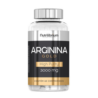 Arginina Gold 100% Pura 3g Por Dose 60 Comprimidos Nutrilibrium em Oferta na Shopee
