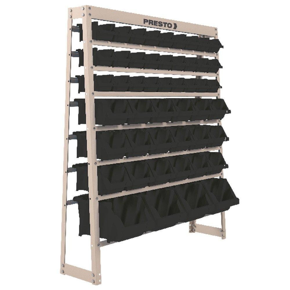 Kit Estante Gaveteiro 49 Gavetas Preta Nr. 3, 5 e 7 Presto em Oferta na Shopee