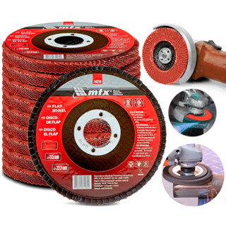 Kit 10 Disco De Lixa Flap Desbaste 115x 22,2mm Grão 40 MTX