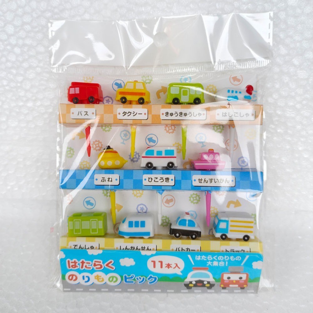 6/11pcs/set Mini Cartoon Garfo De Frutas Para Crianças Carros Snack Dessert Bento Sanduíche Decoração De Festa em Oferta na Shopee