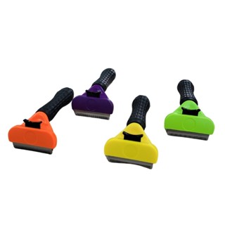 Rasqueadeira Tira Pelos Profissional Full Cães Gatos C Botão em Oferta na Shopee