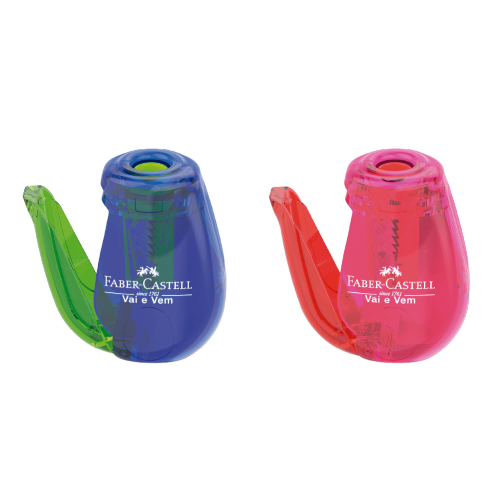 Apontador com Depósito Vai e Vem FABER-CASTELL em Oferta na Shopee
