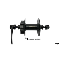 CUBO DIANTEIRO SHIMANO TOURNEY TX HB-TX506 36F P/ ROTOR 6 PARAFUSOS C/BLOCAGEM