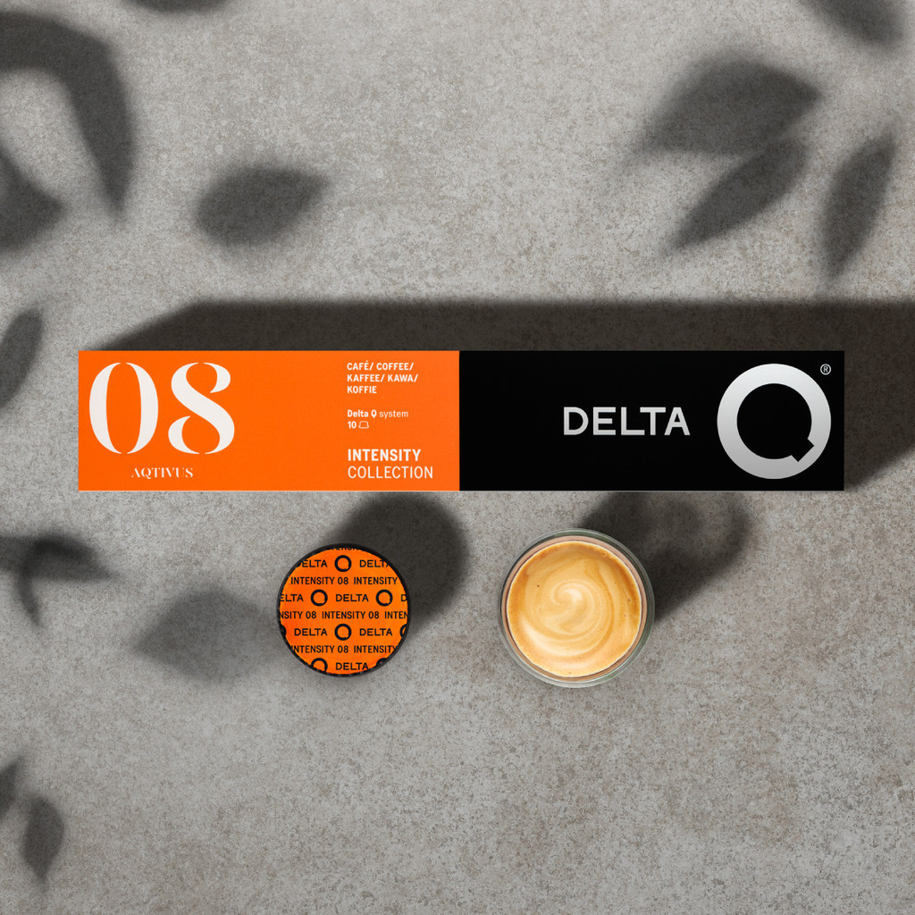 Capsula De Café Expresso Delta Q Original Aqtivus Nº08 Cx.10 Exclusiva Para Máquinas Delta Q Cremosidade e Intensidade