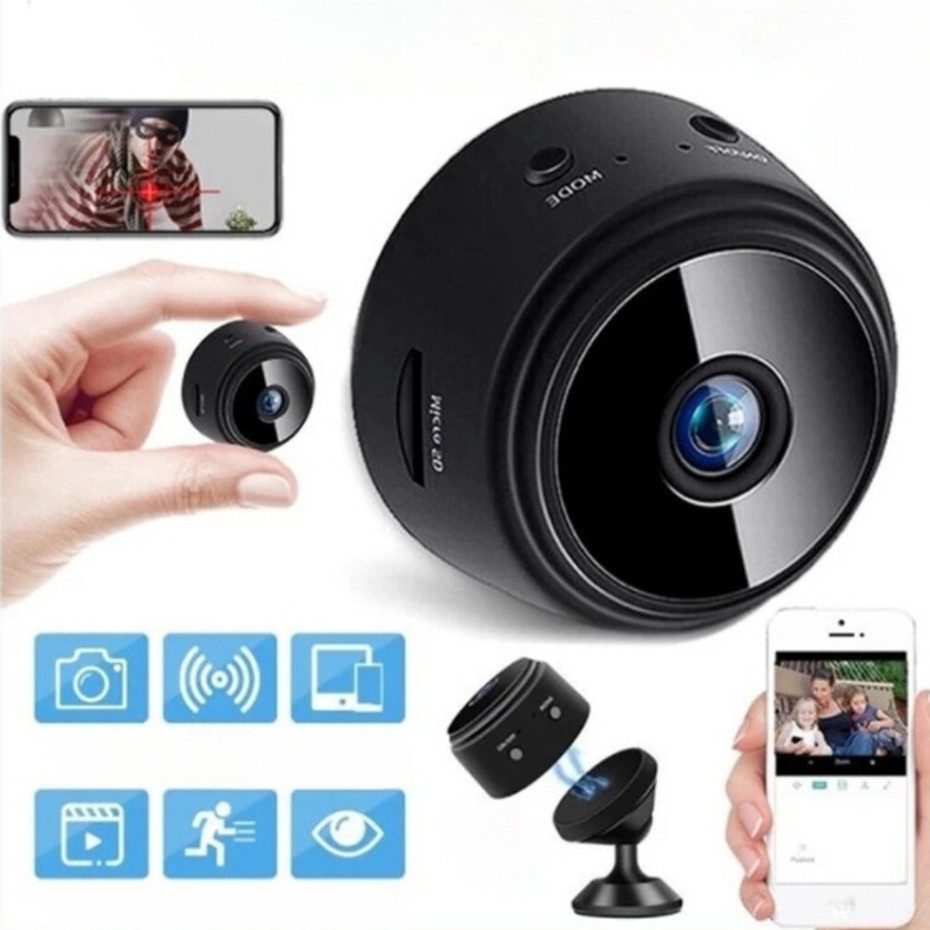 Kit 4 Câmera A9 HD Visão Noturna Wifi Câmera 1080P Sem Fio Vigilância e Segurança