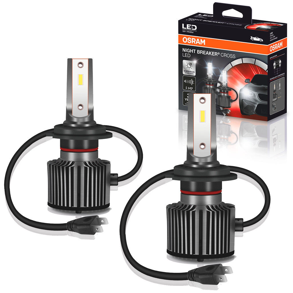 Lâmpada de LED Farol Alto Veloster 2011 Até 2013 Osram Night Breaker Cross