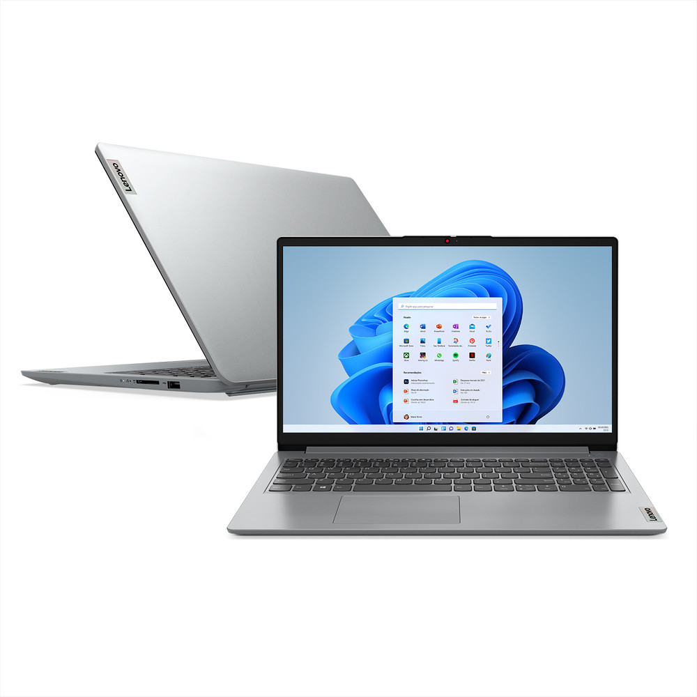 Notebook Lenovo IdeaPad 1i i3-1215U 8GB 256GB W11 15.6" - 82VY000SBR 
