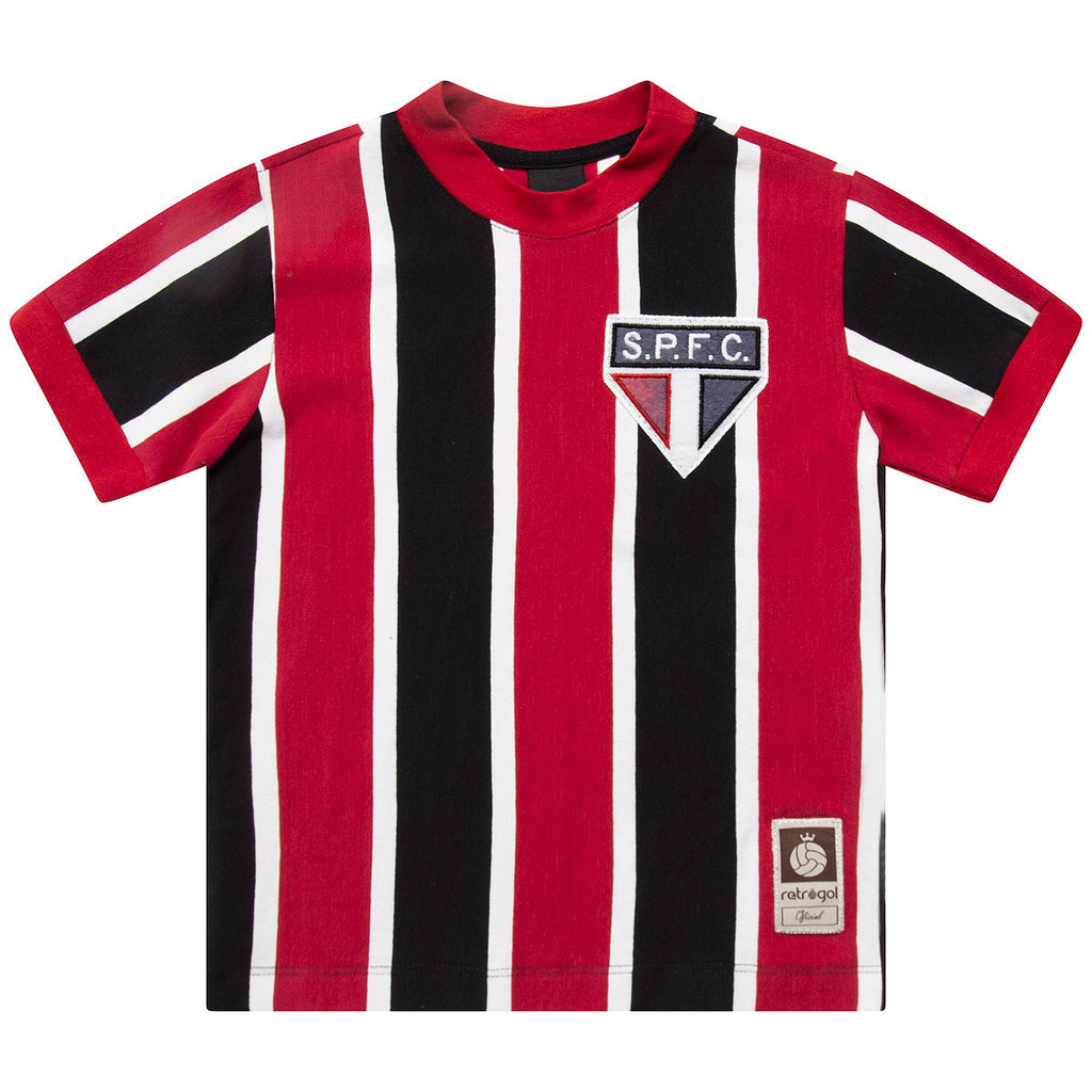 Camisa São Paulo Retrô 1976 Infantil Oficial em Oferta na Shopee