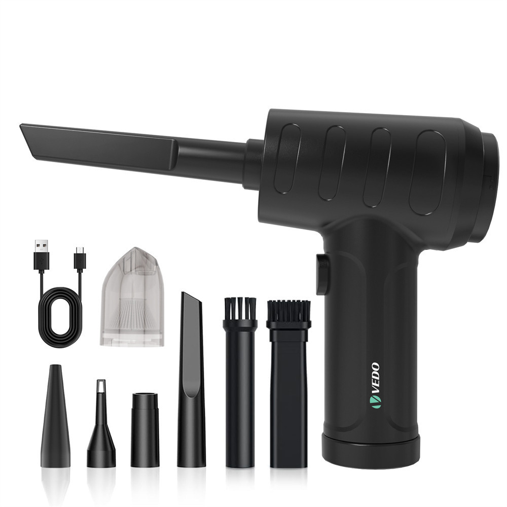 Mini Soprador De Pó De Computação Usb Portátil Aspirador De Ar Portátil Sem Fio/Espanador/Teclado Para Limpeza De Carro 65000 RPM em Oferta na Shopee