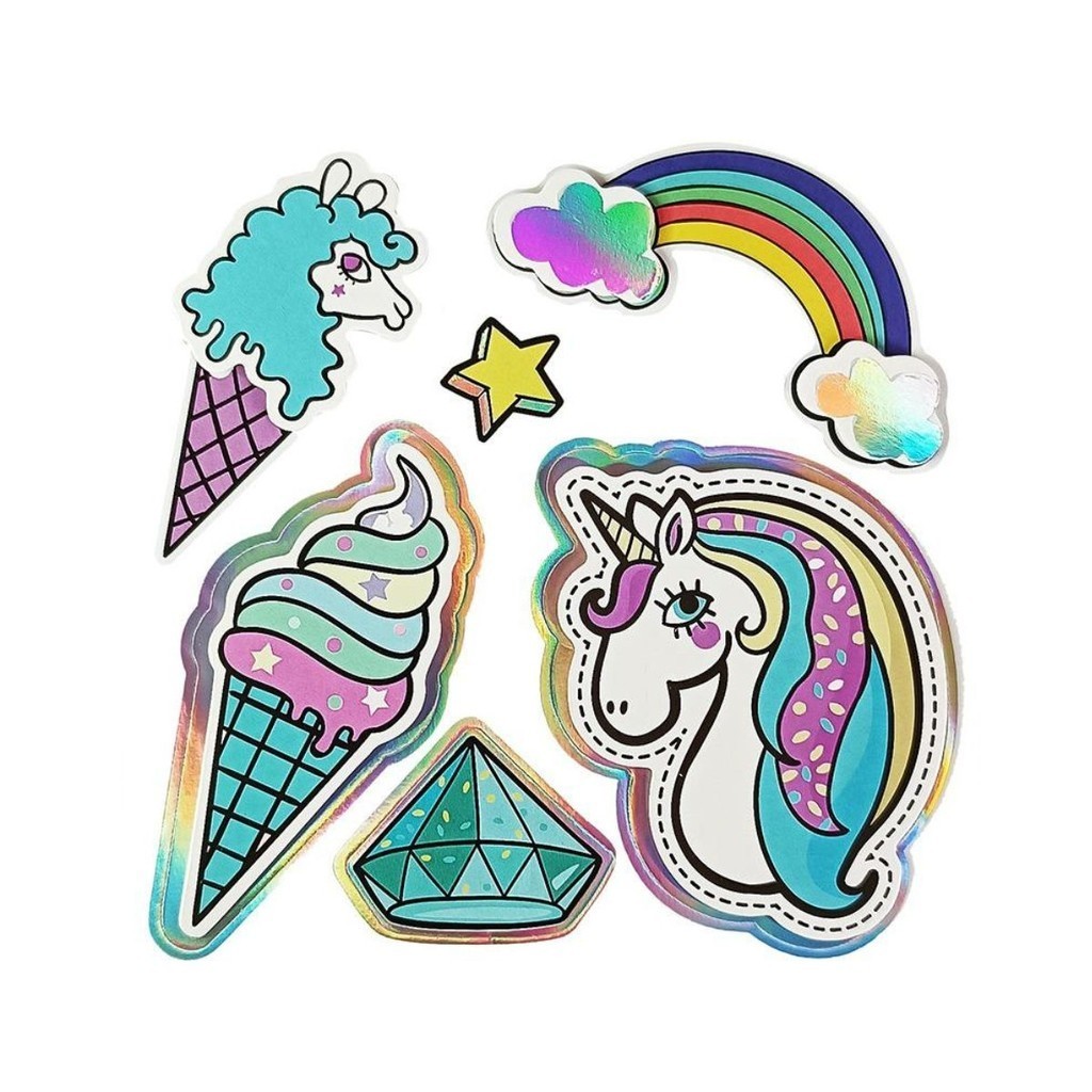 Adesivos 3D Magical Holografico Unicornio