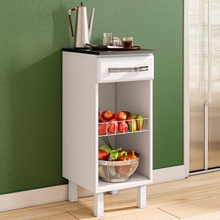 Fruteira de Aço Telasul 1 Gaveta Com Cesto Aramado Branco em Oferta na Shopee