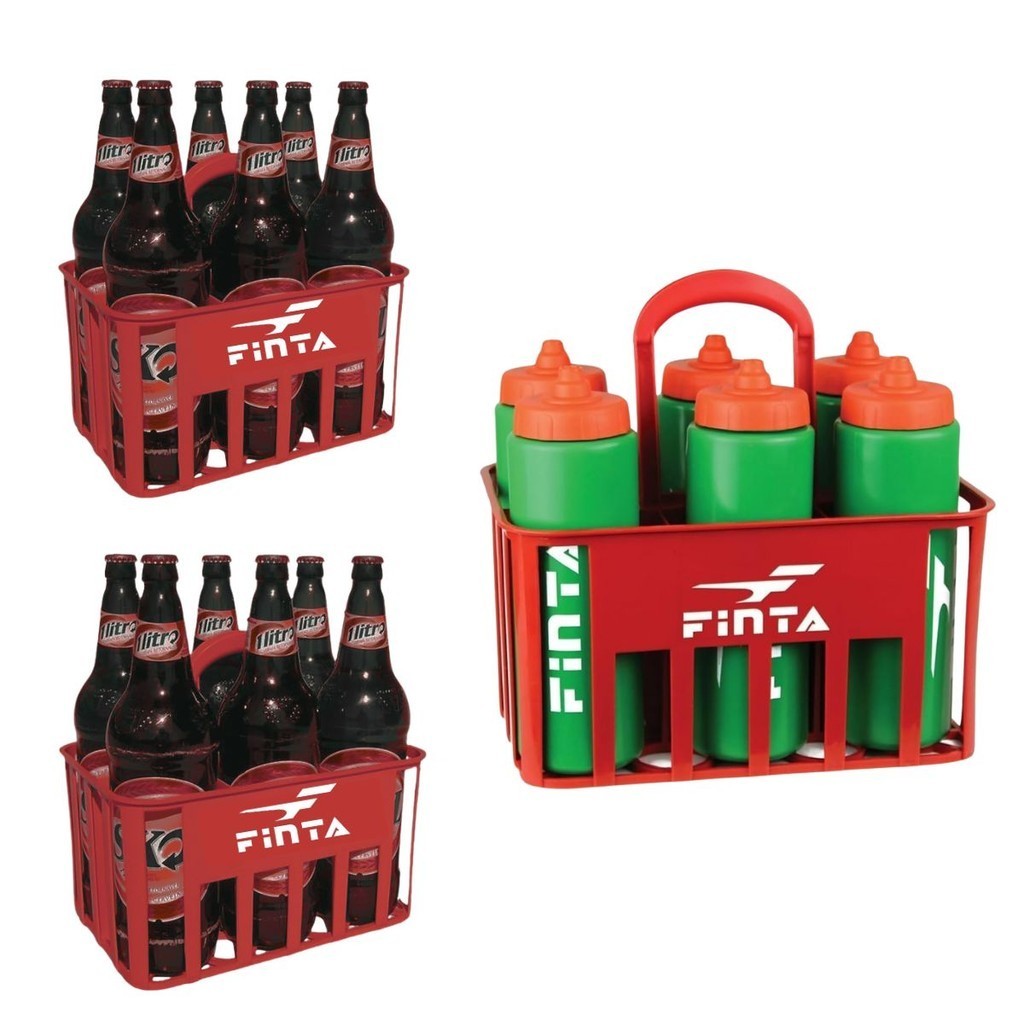 Kit 3 Cesta Porta 6 Litrão Cerveja Garrafas Squeeze C/ Alça