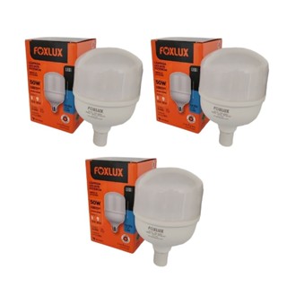 Kit 3 Lâmpadas LED Bulbo Alta Potência Foxlux 50W 6500K Bivolt | iluminação intensa em Oferta na Shopee