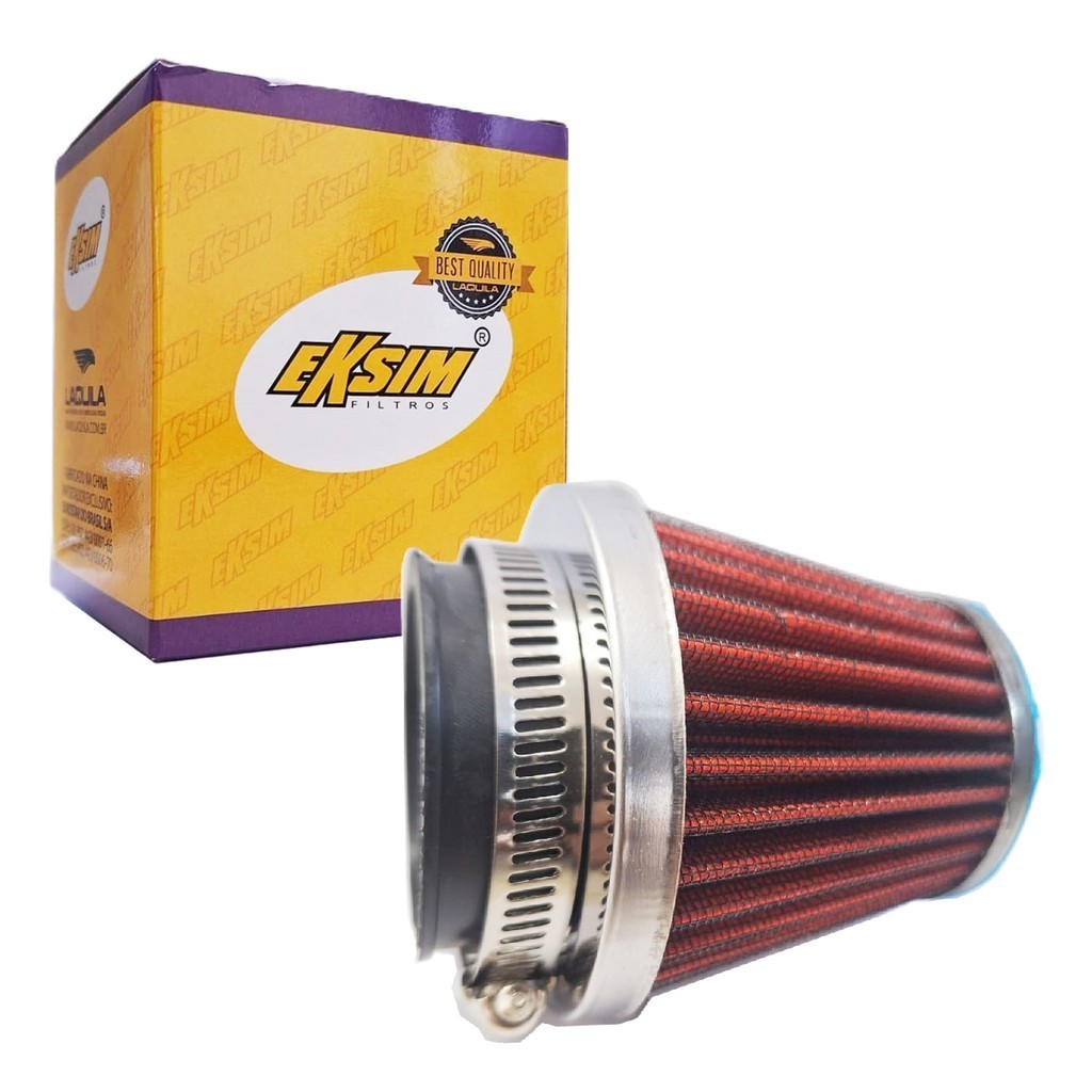 Filtro de Ar Esportivo P/ Cg 150 Titan / Cg 150 Fan / Cg 150 Start / Nxr 150 Bros Eksim em Oferta na Shopee