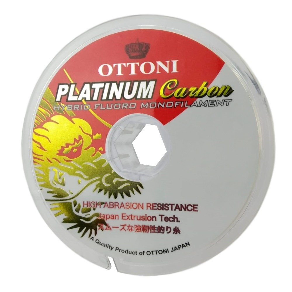 Linha de Pesca Monofilamento Platinum Carbon 100m - Ottoni - Sports & Outdoors