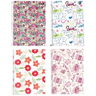 Caderno 10 Matérias Feminino Varias Capas 160 Folhas Cada - Animativa em Oferta na Shopee